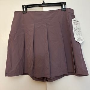NWT Purple Performance Stretch Athletic Skort Size Large